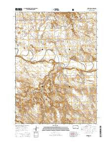Interior South Dakota Current topographic map, 1:24000 scale, 7.5 X 7.5 Minute, Year 2015