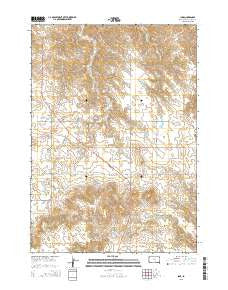 Iona South Dakota Current topographic map, 1:24000 scale, 7.5 X 7.5 Minute, Year 2015