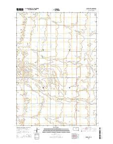 Ipswich SE South Dakota Current topographic map, 1:24000 scale, 7.5 X 7.5 Minute, Year 2015