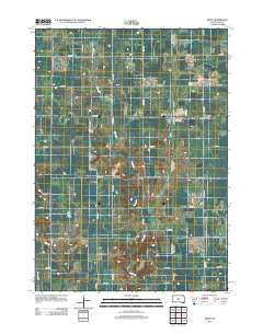 Irene South Dakota Historical topographic map, 1:24000 scale, 7.5 X 7.5 Minute, Year 2012