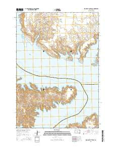 Iron Post Buttes SE South Dakota Current topographic map, 1:24000 scale, 7.5 X 7.5 Minute, Year 2015