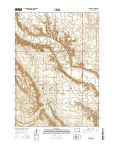 Jamesville South Dakota Current topographic map, 1:24000 scale, 7.5 X 7.5 Minute, Year 2015