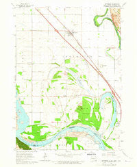 Jefferson South Dakota Historical topographic map, 1:24000 scale, 7.5 X 7.5 Minute, Year 1963