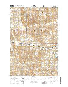 Keldron South Dakota Current topographic map, 1:24000 scale, 7.5 X 7.5 Minute, Year 2015