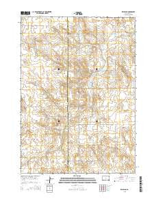 Keyapaha South Dakota Current topographic map, 1:24000 scale, 7.5 X 7.5 Minute, Year 2015