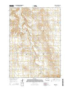 King Dam South Dakota Current topographic map, 1:24000 scale, 7.5 X 7.5 Minute, Year 2015