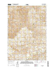 La Plant South Dakota Current topographic map, 1:24000 scale, 7.5 X 7.5 Minute, Year 2015