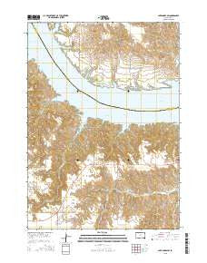 Lake Andes SW South Dakota Current topographic map, 1:24000 scale, 7.5 X 7.5 Minute, Year 2015
