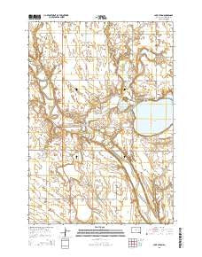 Lake Byron South Dakota Current topographic map, 1:24000 scale, 7.5 X 7.5 Minute, Year 2015