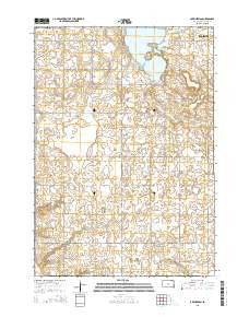 Lake Herman South Dakota Current topographic map, 1:24000 scale, 7.5 X 7.5 Minute, Year 2015