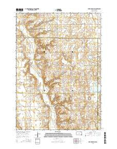 Lake Madison SW South Dakota Current topographic map, 1:24000 scale, 7.5 X 7.5 Minute, Year 2015