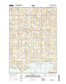 Lake Preston NE South Dakota Current topographic map, 1:24000 scale, 7.5 X 7.5 Minute, Year 2015