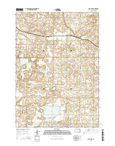 Lake Sinai South Dakota Current topographic map, 1:24000 scale, 7.5 X 7.5 Minute, Year 2015