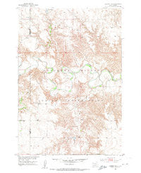 Lantry NW South Dakota Historical topographic map, 1:24000 scale, 7.5 X 7.5 Minute, Year 1952