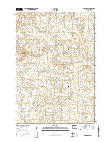 Lemmon Butte South Dakota Current topographic map, 1:24000 scale, 7.5 X 7.5 Minute, Year 2015