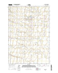 Leola South Dakota Current topographic map, 1:24000 scale, 7.5 X 7.5 Minute, Year 2015