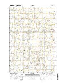 Leola SW South Dakota Current topographic map, 1:24000 scale, 7.5 X 7.5 Minute, Year 2015