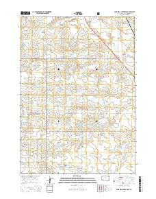 Lone Well Creek East South Dakota Current topographic map, 1:24000 scale, 7.5 X 7.5 Minute, Year 2015