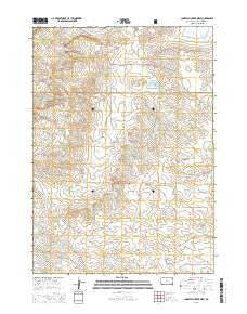 Lone Well Creek West South Dakota Current topographic map, 1:24000 scale, 7.5 X 7.5 Minute, Year 2015
