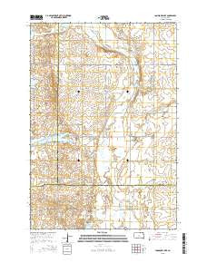 Lonesome Lake South Dakota Current topographic map, 1:24000 scale, 7.5 X 7.5 Minute, Year 2015