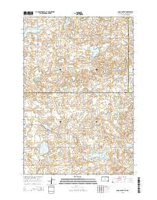 Long Lake NE South Dakota Current topographic map, 1:24000 scale, 7.5 X 7.5 Minute, Year 2015