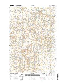 Long Lake SE South Dakota Current topographic map, 1:24000 scale, 7.5 X 7.5 Minute, Year 2015