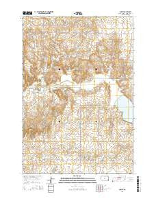 Lowry South Dakota Current topographic map, 1:24000 scale, 7.5 X 7.5 Minute, Year 2015
