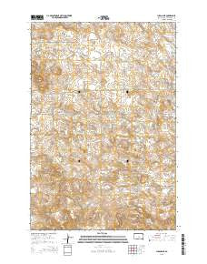 Ludlow SE South Dakota Current topographic map, 1:24000 scale, 7.5 X 7.5 Minute, Year 2015