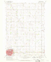 Madison South Dakota Historical topographic map, 1:24000 scale, 7.5 X 7.5 Minute, Year 1968
