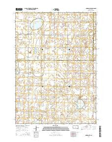 Madison NW South Dakota Current topographic map, 1:24000 scale, 7.5 X 7.5 Minute, Year 2015