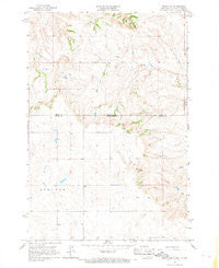 Mahto NW South Dakota Historical topographic map, 1:24000 scale, 7.5 X 7.5 Minute, Year 1966