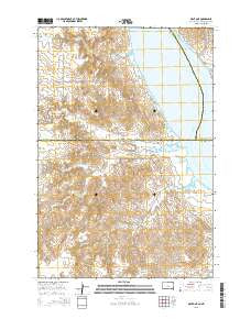Mahto NE South Dakota Current topographic map, 1:24000 scale, 7.5 X 7.5 Minute, Year 2015