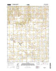 Martin South Dakota Current topographic map, 1:24000 scale, 7.5 X 7.5 Minute, Year 2015