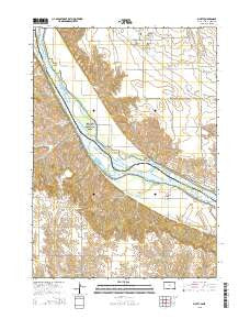 Marty South Dakota Current topographic map, 1:24000 scale, 7.5 X 7.5 Minute, Year 2015