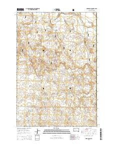 Meadow NE South Dakota Current topographic map, 1:24000 scale, 7.5 X 7.5 Minute, Year 2015