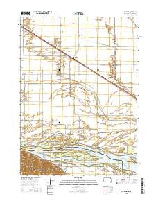 Meckling South Dakota Current topographic map, 1:24000 scale, 7.5 X 7.5 Minute, Year 2015
