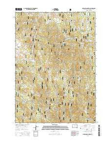 Medicine Mountain South Dakota Current topographic map, 1:24000 scale, 7.5 X 7.5 Minute, Year 2015
