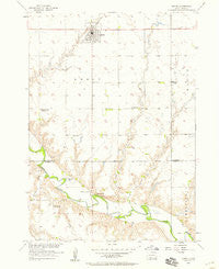 Menno South Dakota Historical topographic map, 1:24000 scale, 7.5 X 7.5 Minute, Year 1957