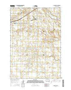 Milbank East South Dakota Current topographic map, 1:24000 scale, 7.5 X 7.5 Minute, Year 2015