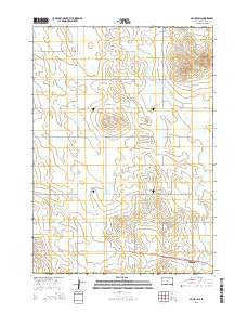 Miller Hill South Dakota Current topographic map, 1:24000 scale, 7.5 X 7.5 Minute, Year 2015