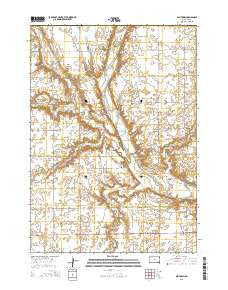 Milltown South Dakota Current topographic map, 1:24000 scale, 7.5 X 7.5 Minute, Year 2015