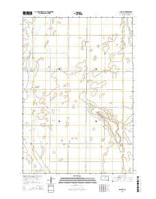 Mina SW South Dakota Current topographic map, 1:24000 scale, 7.5 X 7.5 Minute, Year 2015