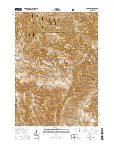 Minnekahta NE South Dakota Current topographic map, 1:24000 scale, 7.5 X 7.5 Minute, Year 2015