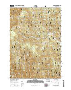 Minnesota Ridge South Dakota Current topographic map, 1:24000 scale, 7.5 X 7.5 Minute, Year 2015