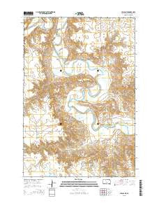 Miscol NE South Dakota Current topographic map, 1:24000 scale, 7.5 X 7.5 Minute, Year 2015