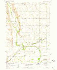 Mission Hill South Dakota Historical topographic map, 1:24000 scale, 7.5 X 7.5 Minute, Year 1957