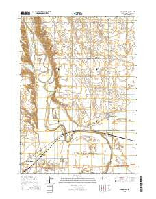 Mission Hill South Dakota Current topographic map, 1:24000 scale, 7.5 X 7.5 Minute, Year 2015