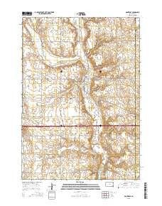 Montrose South Dakota Current topographic map, 1:24000 scale, 7.5 X 7.5 Minute, Year 2015
