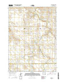 Mosher South Dakota Current topographic map, 1:24000 scale, 7.5 X 7.5 Minute, Year 2015