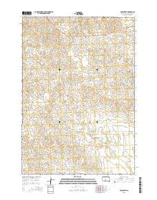Mule Creek South Dakota Current topographic map, 1:24000 scale, 7.5 X 7.5 Minute, Year 2015